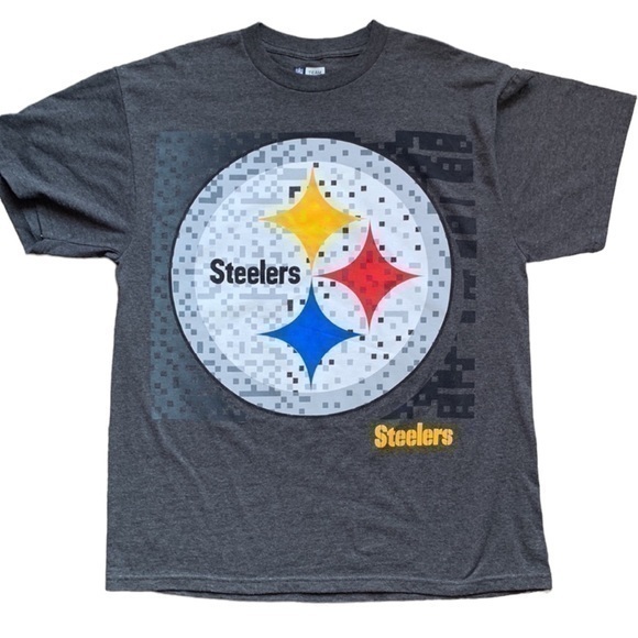 NFL Other - NFL‎ Steelers Tee Shirt Size Large Gray